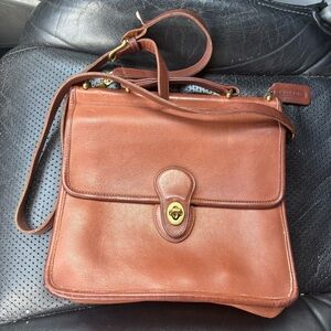 Coach Brown Messenger Bag with Timeless Elegance